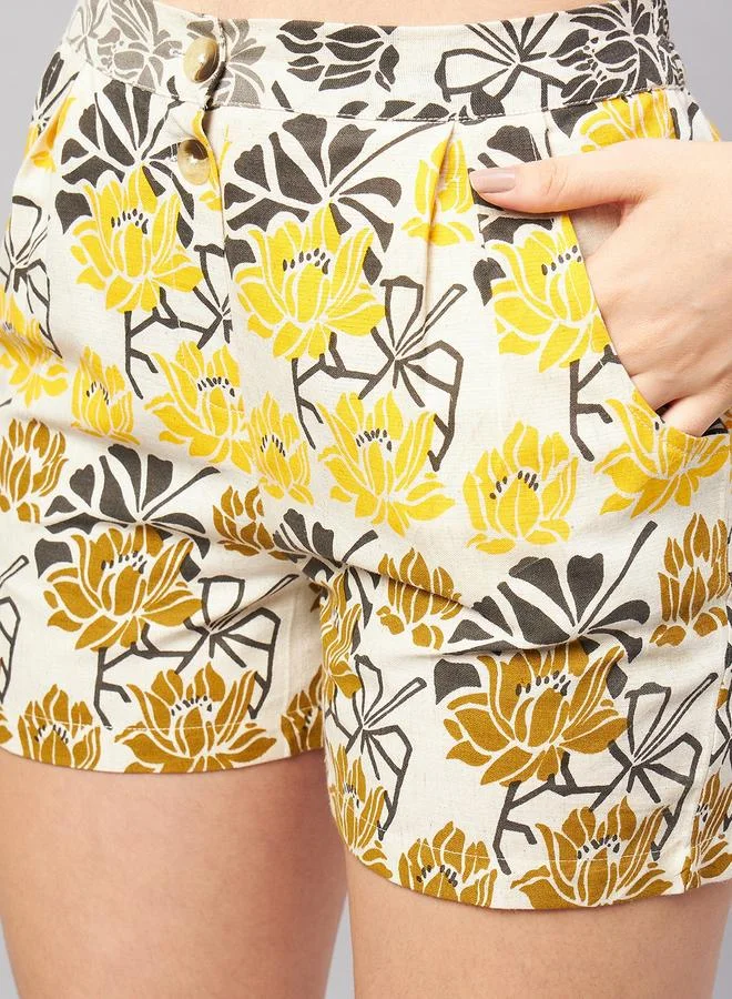 Winered  Women Floral Print Oversized Shirt and Shorts Co-Ords for Women | Best Price UAE